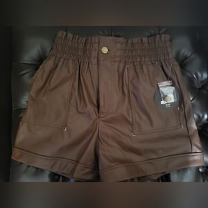 Brown leather shorts (faux leather)  Brand: Jolie & Joy.  Size Small